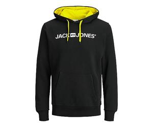 JACK & JONES Male Hoodie with Logo, XXXL Black