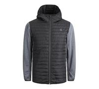 JACK & JONES Male Hybrid Jacket, Black Grey Melange Sleeve, XS