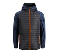 JACK & JONES Male Hybrid Jacket, Black/w. Navy, M
