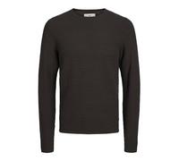 JACK & JONES Male Knitted Crew Neck Jumper, Chocolate Cake, M
