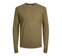 JACK & JONES Male Knitted Jumper Linen, Capers/Detail: Melange, L