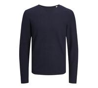 JACK & JONES Male Knitted Jumper Plain Knitted Jumper, Indigo (Mood Indigo), L