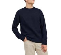JACK & JONES Men's Jorollie Knit Crew Neck Sn Jumper, Total Eclipse, XL