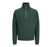 JACK & JONES Men's Jorollie Knit Half Zip Sn Sweater, sea Moss, M