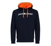 JACK & JONES Male Logo Hoodie, S Blue