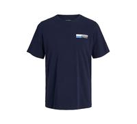 Jjecorp Logo T-Shirt with Crew Neck Navy Blue