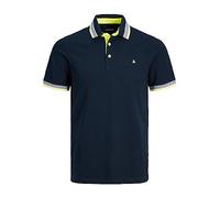 Jack & Jones Male Plus Size Polo Shirt Classic, Black Navy, 4XL