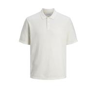 JACK & JONES Male Polo Shirt Plain Polo Shirt, Cloud Dancer, XL