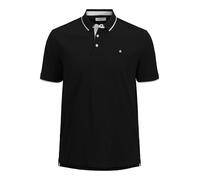Jack & Jones Male Polo Shirt Plus Size Plain Polo Shirt, Black, 6XL
