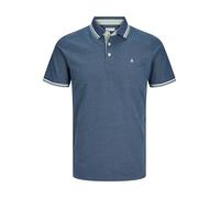 Jack & Jones Male Polo Shirt Plus Size Plain Polo Shirt, Oceanview, 4XL