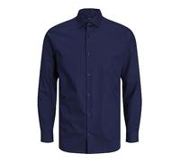 Jack & Jones Men's Shirt Blaparker Long Sleeve Blue 2XL