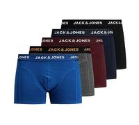 JACK & JONES Male Shorts 5 Pack Mens Underwear XS - XXL, - Black/Navy Blazer/Port Royale/Dgm/Surf The Web, M