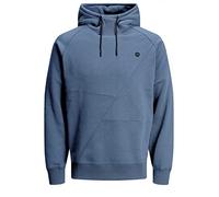 JACK & JONES Male Sweatshirt Detailed, China Blue, Detail Navy Blazer, L