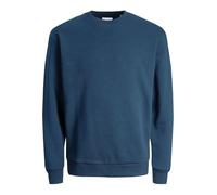 JACK & JONES Male Sweatshirt Plain Sweatshirt, Blue (insignia blue), M