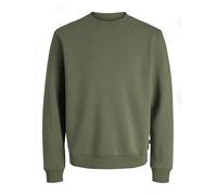 JACK & JONES Male Sweatshirt Plain Sweatshirt, Dusty Olive, XXL