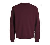 JACK & JONES Male Sweatshirt Plain Sweatshirt, Port Royale, XS Red
