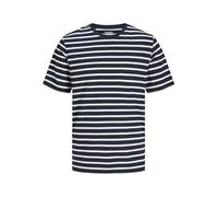 JACK & JONES Male T-Shirt Plain Crew Neck T-Shirt, Navy Blazer 1, XXL