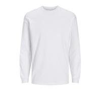 JACK & JONES Male T-Shirt Plain Crew Neck T-Shirt, White, XXL