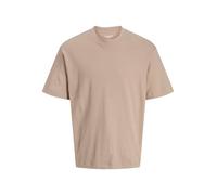 JACK & JONES Male T-Shirt Plain T-Shirt, Mocha Meringue, S