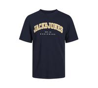 JACK & JONES Male T-Shirt Plus Size Logo T-Shirt, Blazer navy, XXL