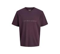 JACK & JONES Male T-Shirt Plus Size Logo T-Shirt, Plum Perfect, 7XL