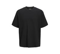JACK & JONES Male T-Shirt Printed Crew Neck T-Shirt, Black, XS