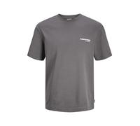 JACK & JONES Male T-Shirt Printed Crew Neck T-Shirt, Pavement, S