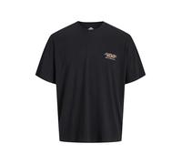 JACK & JONES Male T-Shirt Printed T-Shirt, Black, L