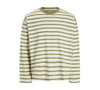 JACK & JONES Men's Jorislington Tee Ls Crew Neck Sn, Cedar, M
