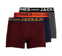 JACK & JONES Male Trunks Pack of 3 Trunks, Garnet red, M