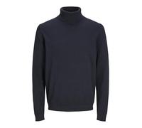 JACK & JONES Male Turtleneck Pullover Plain Turtleneck Sweater, Blazer Navy, XL