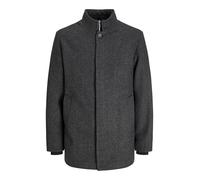 JACK & JONES Men's Jjeharrison Wool Jacket Sn, Dark Grey Melange/Pattern: Herringbone, XL