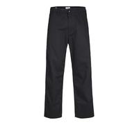 JACK & JONES Men's Male Wide Leg Fit Worker-Hose Trouser, Black, 36 W/32 L
