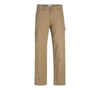 JACK & JONES Male Worker Trousers Wide Leg Fit Worker Trousers, Elmwood, 32 W/36 L
