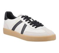 Jack & Jones Mambo Special Polyurethane Mens Moonbeam/Anthracite Trainers - White Pu - Size UK 11