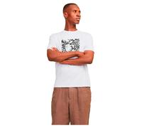 JACK&JONES JORMARBELLA AOP Branding Tee SS Crew NEC, Bright White, L