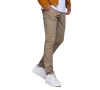 JACK & JONES Marco Bowie Chino Slim Cotton Stretch Trousers Beige Chino Pants