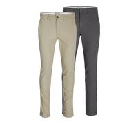 Chino Trousers Jack & Jones Marco Dave (x2) Beige 32x30