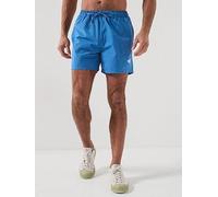 Jack & Jones Maui Tropic Solid Swim Shorts, Delft, Size 2Xl, Men Delft