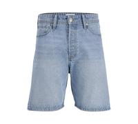 JACK & JONES Men’s Stretch Denim Shorts - Slim Fit Summer Casual Jean Shorts with Modern Look, Light Blue Denim Colour, UK Size : Waist - 52