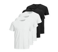 JACK & JONES Men’s T-Shirt, Plain, Crew Neck, M White