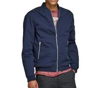JACK & JONES Men's 100% Polyester Long Sleeve Bomber Jacket (L, Navy Blazer)