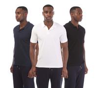 Jack & Jones Mens 3 Pack of Basic Polo Shirts in Multi colour - Multicolour Cotton - Size Medium