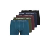JACK & JONES Mens 5 Pack Trunks Underwear, Soft Cotton Stretch Boxer Shorts, UK Size -L