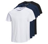 Jack&Jones Men's, 5er Pack - Jjeorganic Basic Tea o-Neck, short Sleeve, B