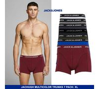 Jack & Jones Mens 7Pcs Trunks Cotton Boxers Multi Colour Size XL - Size XL