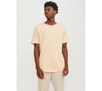 Jack & Jones Mens and Crew Neck Regular Fit T-Shirt in Apricot Ice - Peach - Size Large