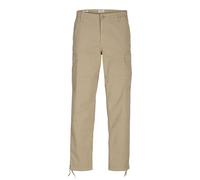 JACK & JONES Mens and J Harlow Cargo Trousers Crockery 33W / 30L