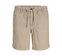 JACK & JONES Mens and J Linen Shorts Crockery M
