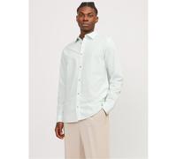 Jack & Jones Mens and Regular Fit Long Sleeve Shirt in Soothing Sea - Blue - Size Large
